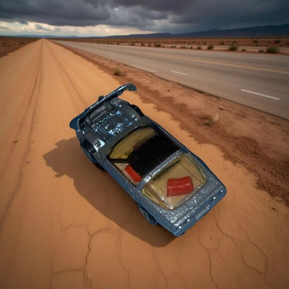 1982 Hot Wheels 80's Corvette Black Wall Metallic Gray Hong Kong - Picture 1 of 9